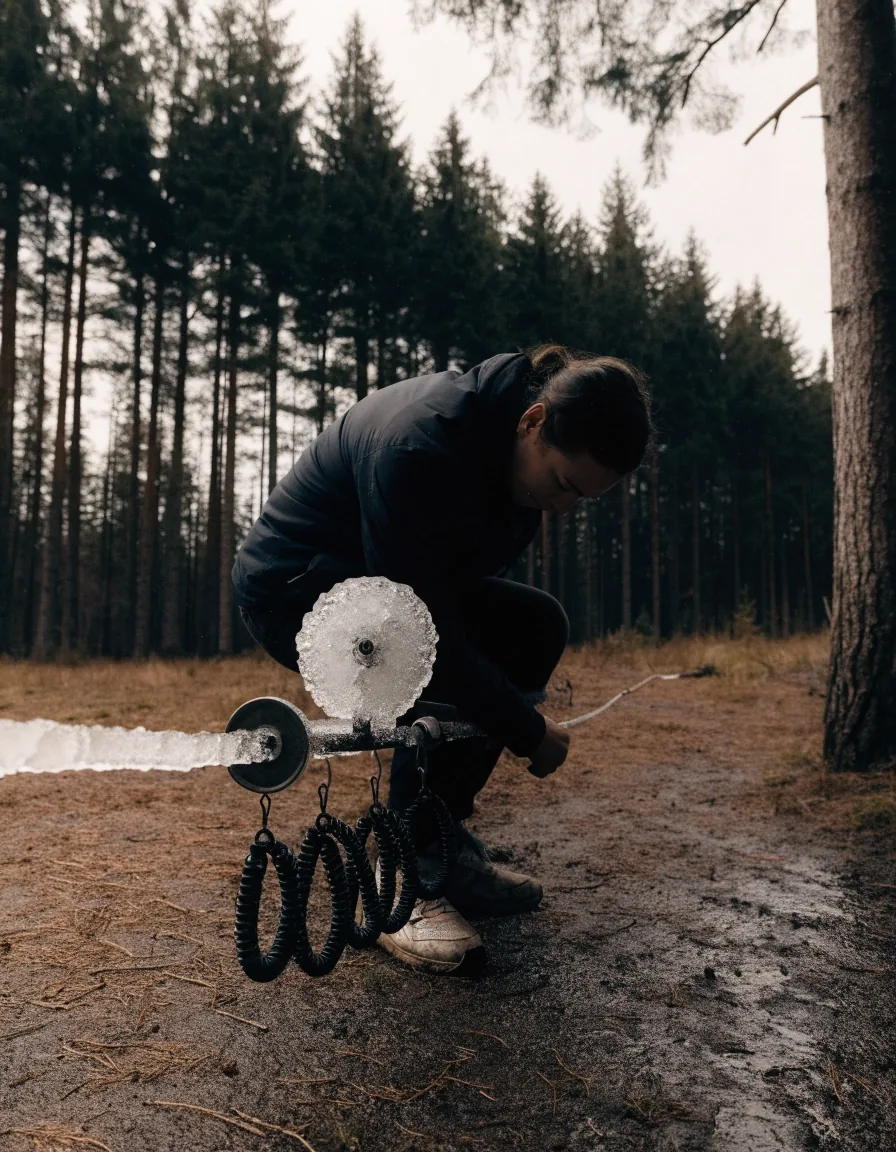 Lumikelkan telan ja takajousituksen lähikuva